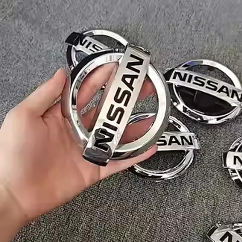ABS for Nissan New Car Front Rear Emblem 3D Logo Tiida Sentra Teana X Trail T30 T32 Almera Kicks Micra Qashqai J10 J11 Leaf Juke
