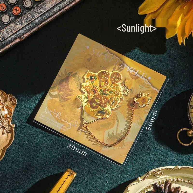 Van Gogh Ölgemälde Metall Lesezeichen - Klassischer Souvenir Clip Geschenk