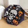 1pc Halloween Skulls Pumpkins Spider Web Umbrella with Plastic Handle,Suitable for All Seasons Home Travel Outdoor UmbrellaDD1508