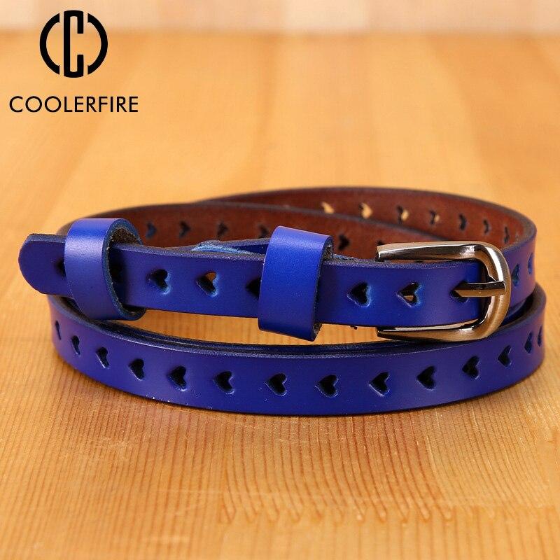 1.4cm Belts for Women Geniune Leather Casual Designer Fashion High Guality Love Heart Eyelet Grommet Belts Solid Color LB2222