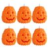 Set of 6 Halloween Decoration Pumpkins Decorative Halloween Pumpkin Lights LED Light Ornament for Indoor Decoration