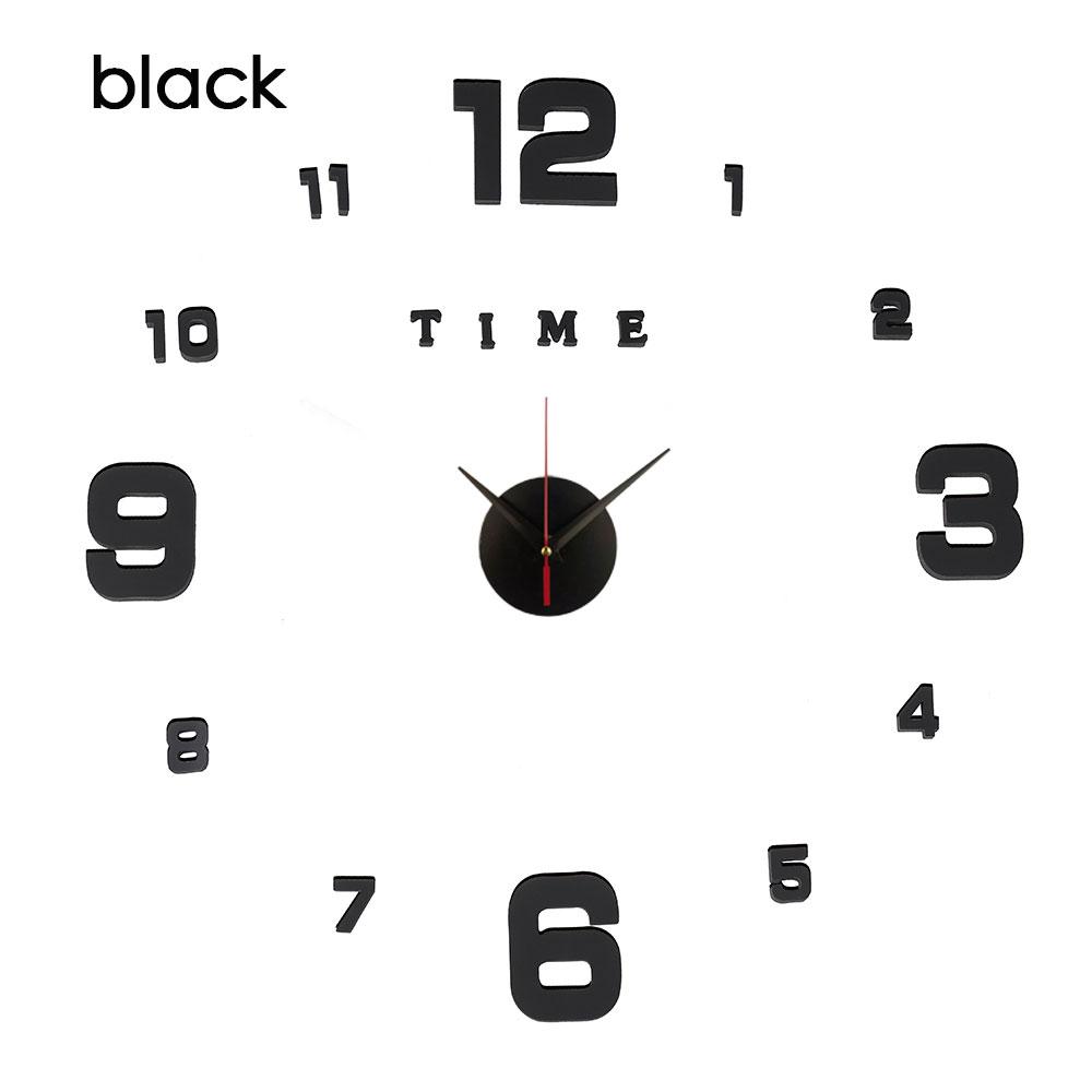 Heiße abnehmbare 3D-Wanduhr Spiegel Wandaufkleber Kreative DIY Wanduhren Kunst Aufkleber Aufkleber Wohnkultur Wohnzimmer Quarznadel