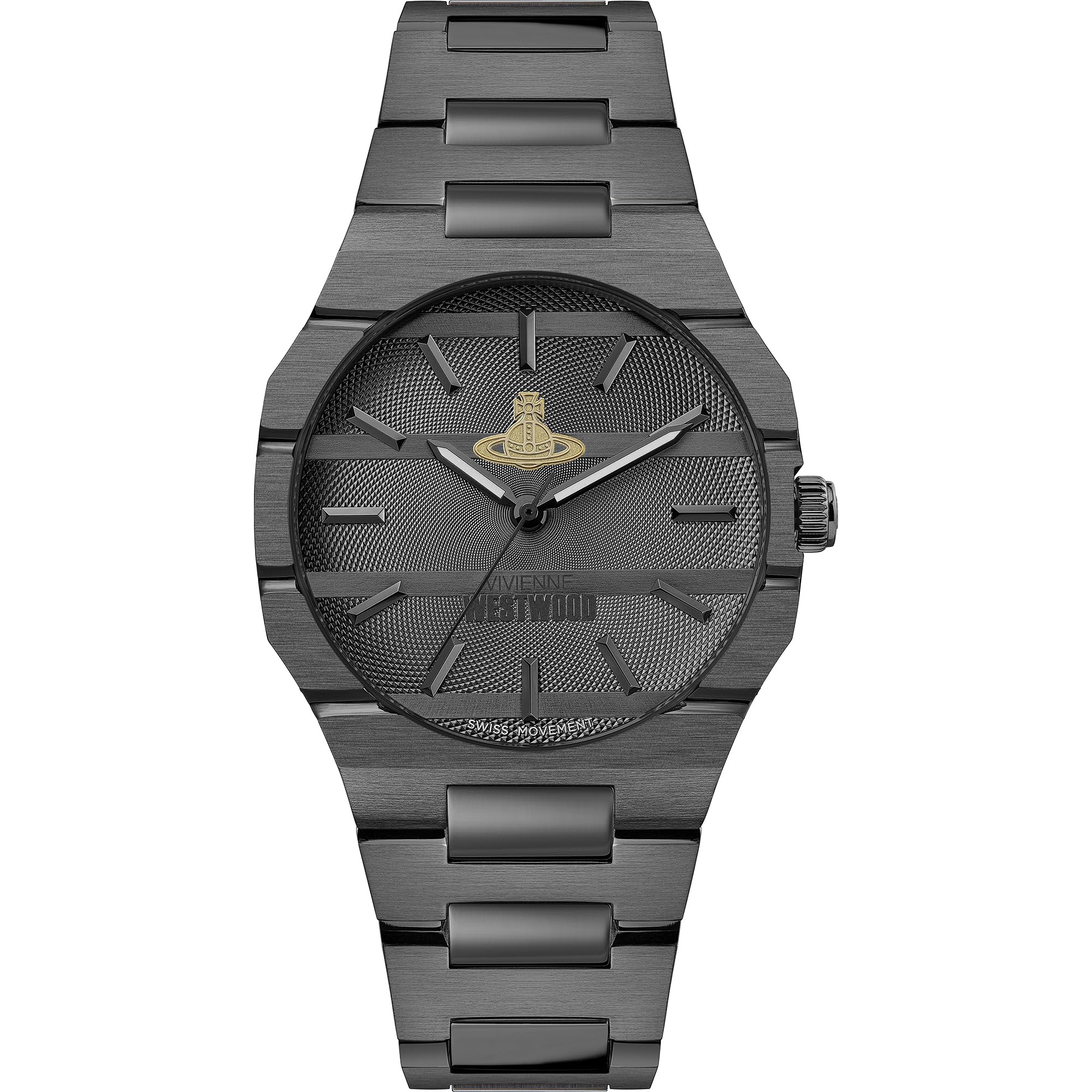 Lumina Jp Dark/Gray Vivienne Westwood Bank Uni 37Mm Quartz Analog Display Bracelet Watch,