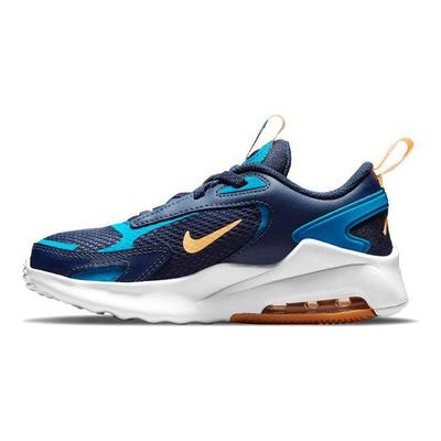 Air Max Bolt Tissu Sports Baskets Basses Enfant Chaussures Décontractées Enfant Baskets Bleu Abricot CW1627-401