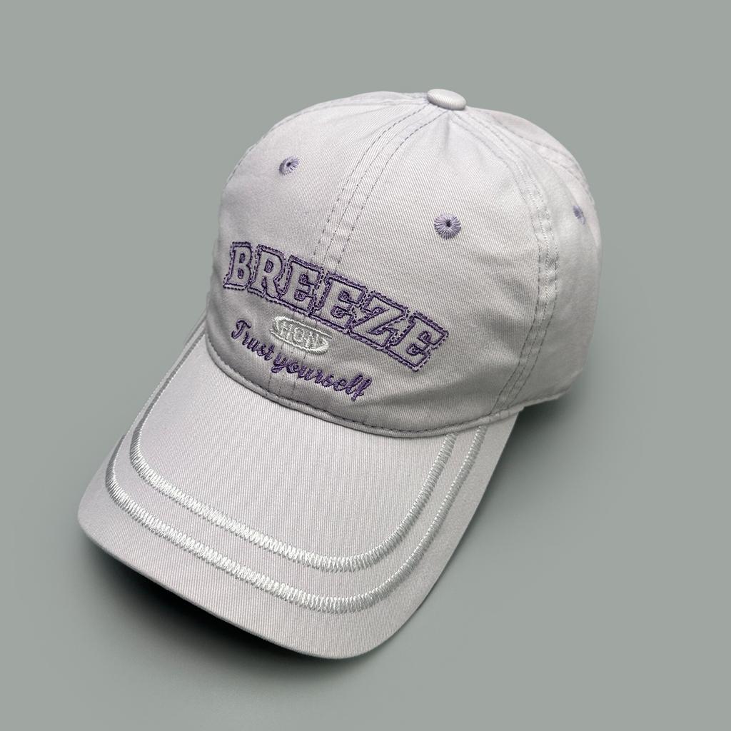 Korean Letters Embroidery Striped Baseball Hats New Men Women Sunshade Personal Versatile Casual Fashion Simple Ins Peaked Caps