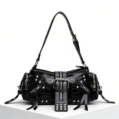 Ladies' Motorcycle Bag - Crossbody Bag - Shoulder Bag with Shoulder Strap - High-end Style - Large Capacity