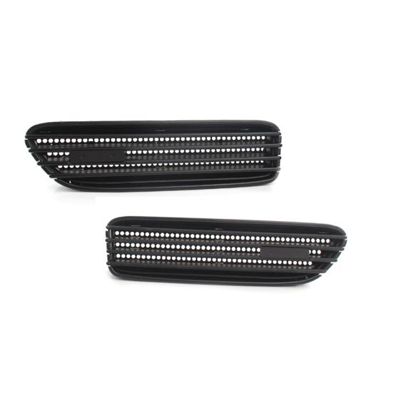 2Pcs Seite Fender Vent Grill Anti-korrosion Perfekte Spiel ABS Seite Fender Luftstrom