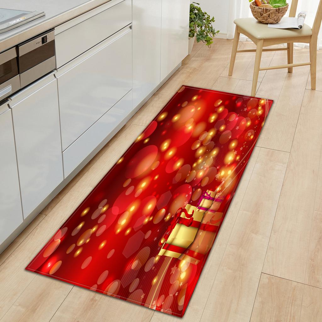 Christmas Kitchen Sand Carpet Doormat Long Floor Mat