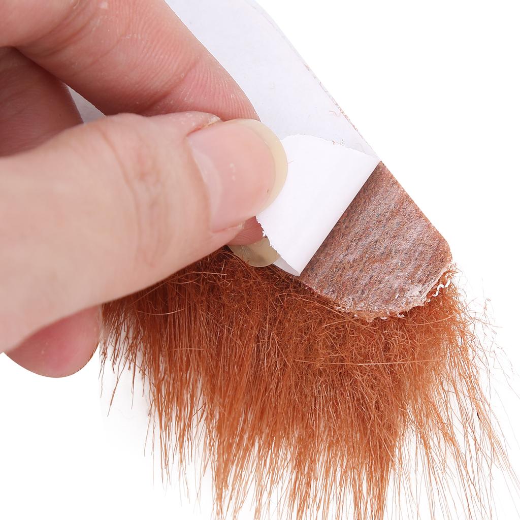 Falscher Bart Augenbrauen Set Selbstklebende Schnurrbärte Augenbrauen Kostüm Festivals Partyzubehör Braun