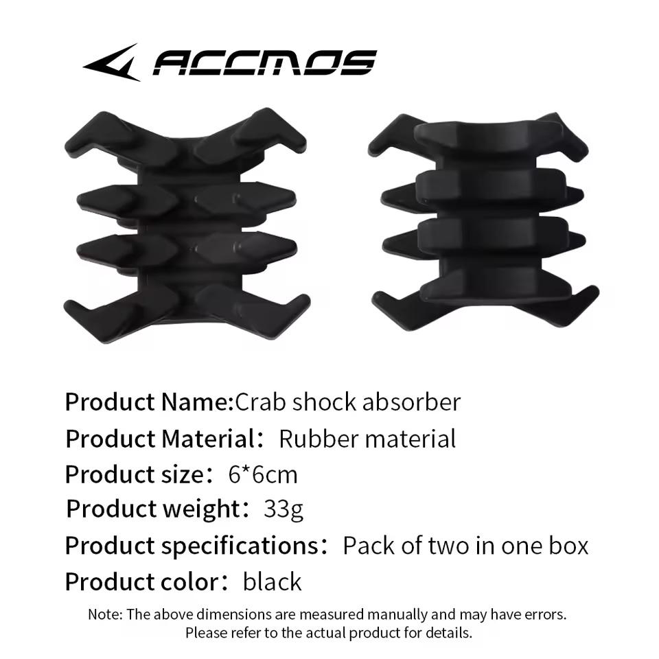 Shock Absorption Bow Vibration Limbs Stabilizer Crab Rubber Shock Absorption Damper Vibration Reducers for Compound Bow 2Pcs 5
