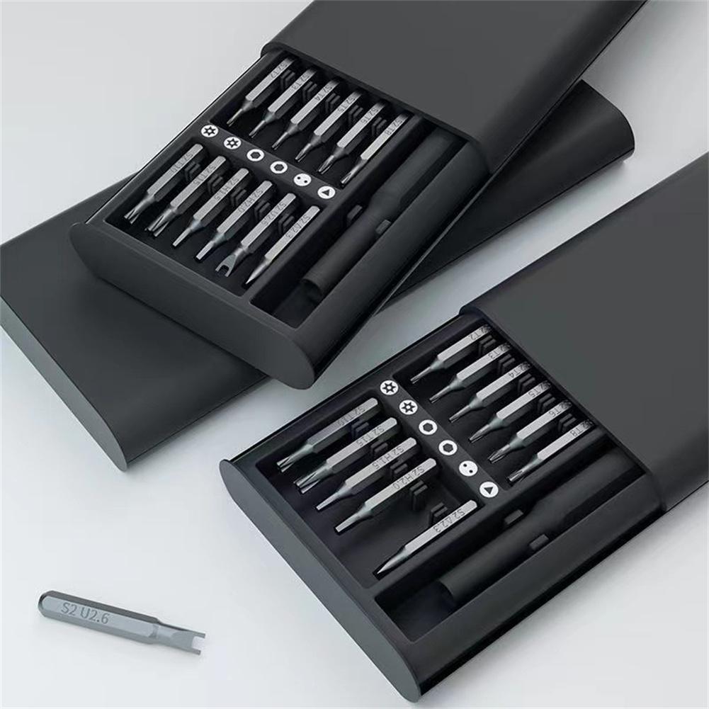 25 Piece Multi-function Household Screwdriver Set Bits Precision Torx Phillips Mobile Phone Laptop Repair Screwdriver Kit Tool