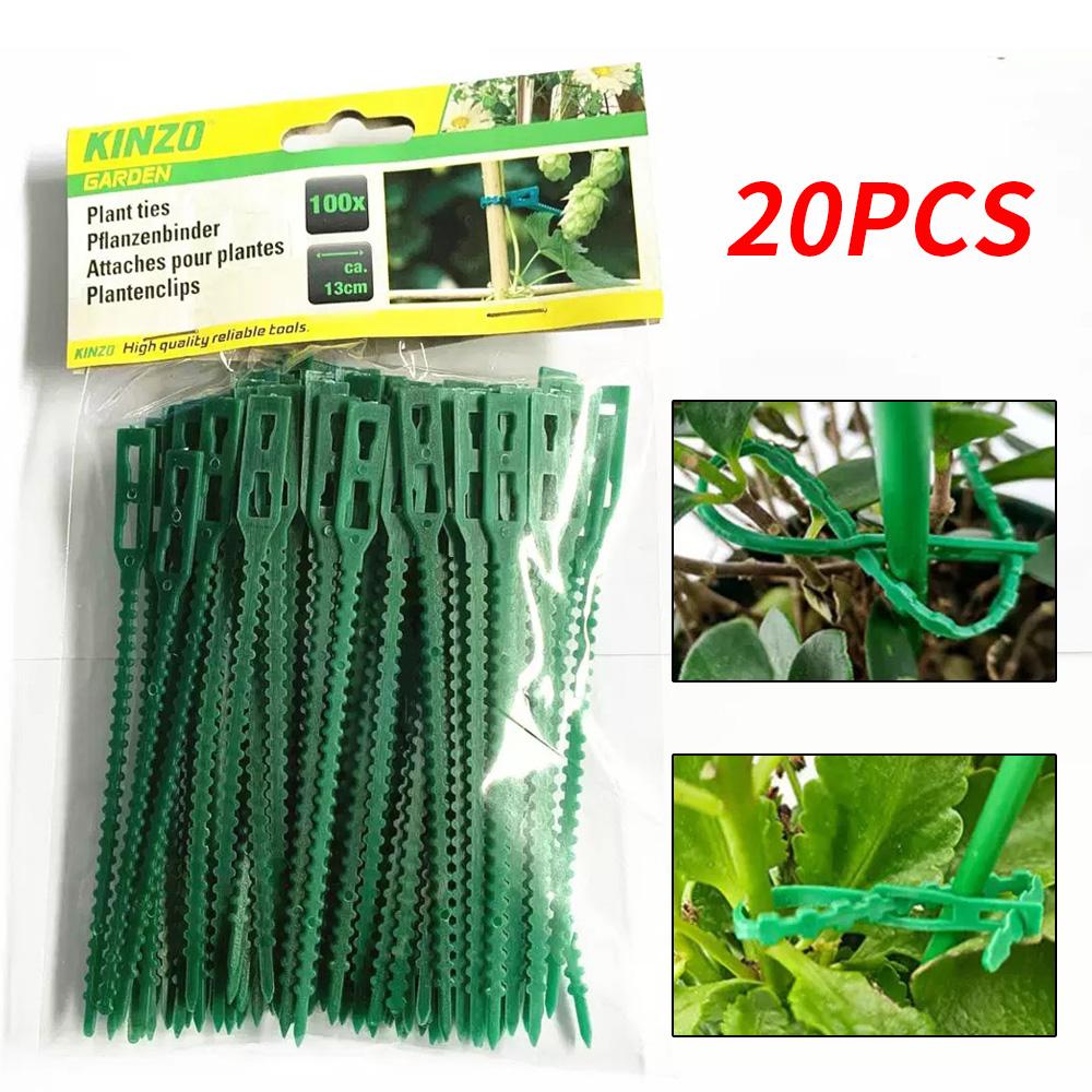 

20/50/100PCS - Garden zip ties - Length 13CM - Multi functional green garden zip ties - Essential for gardens