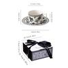 Ceramic Coffee & Milk Cup with Handle - Elegant Hot & Cold Drinkware for Meetings and Luxury Spaces