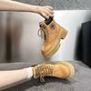 Stivali Bassi da Donna Stivaletti Moda High Top Nuovi Autunno Inverno Outdoor Tempo Libero Comodi con Lacci Stivaletti alla Caviglia da Donna