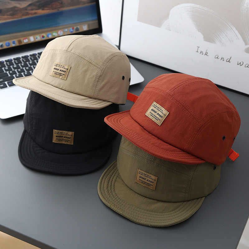 Summer Quick Dry Hat Women Men Retro Hip Hop Letter Baseball Cap Solid Color Adjustable Soft Top Unisex Sun Hats