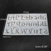 Lowercase Letter Resin Moulds, 26 Resin Alphabet Mould DIY Crystal Epoxy Mold Mirror Handmade Pendant Creative Jewelry