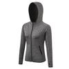 Damen Sport Fitness Yoga Training Farblich passende Reißverschluss Hoodie Schnelltrocknende Jacke
