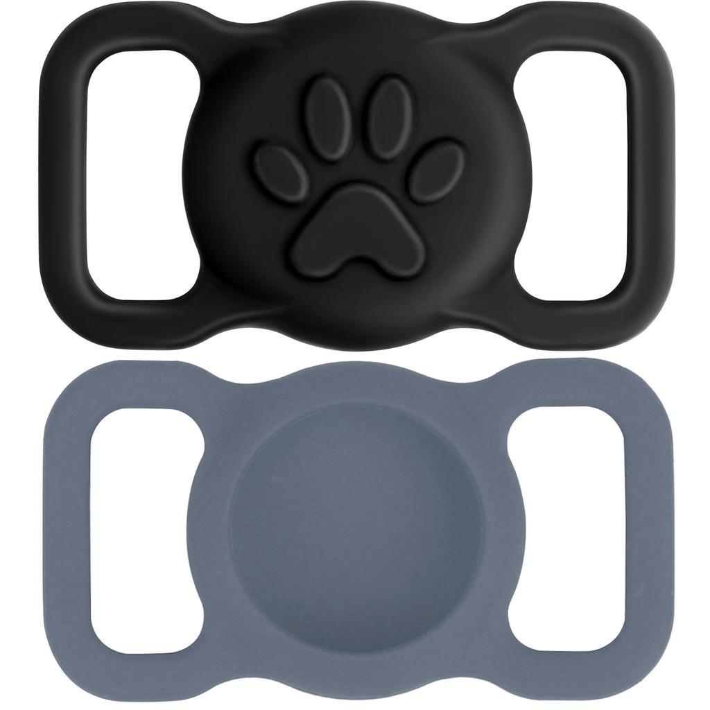 2 Pack Waterproof Silicone Holder Case For Airtag For Dogs And Cats - Scratch-Resistant, Anti-Lost GPS Tracker For Airtag