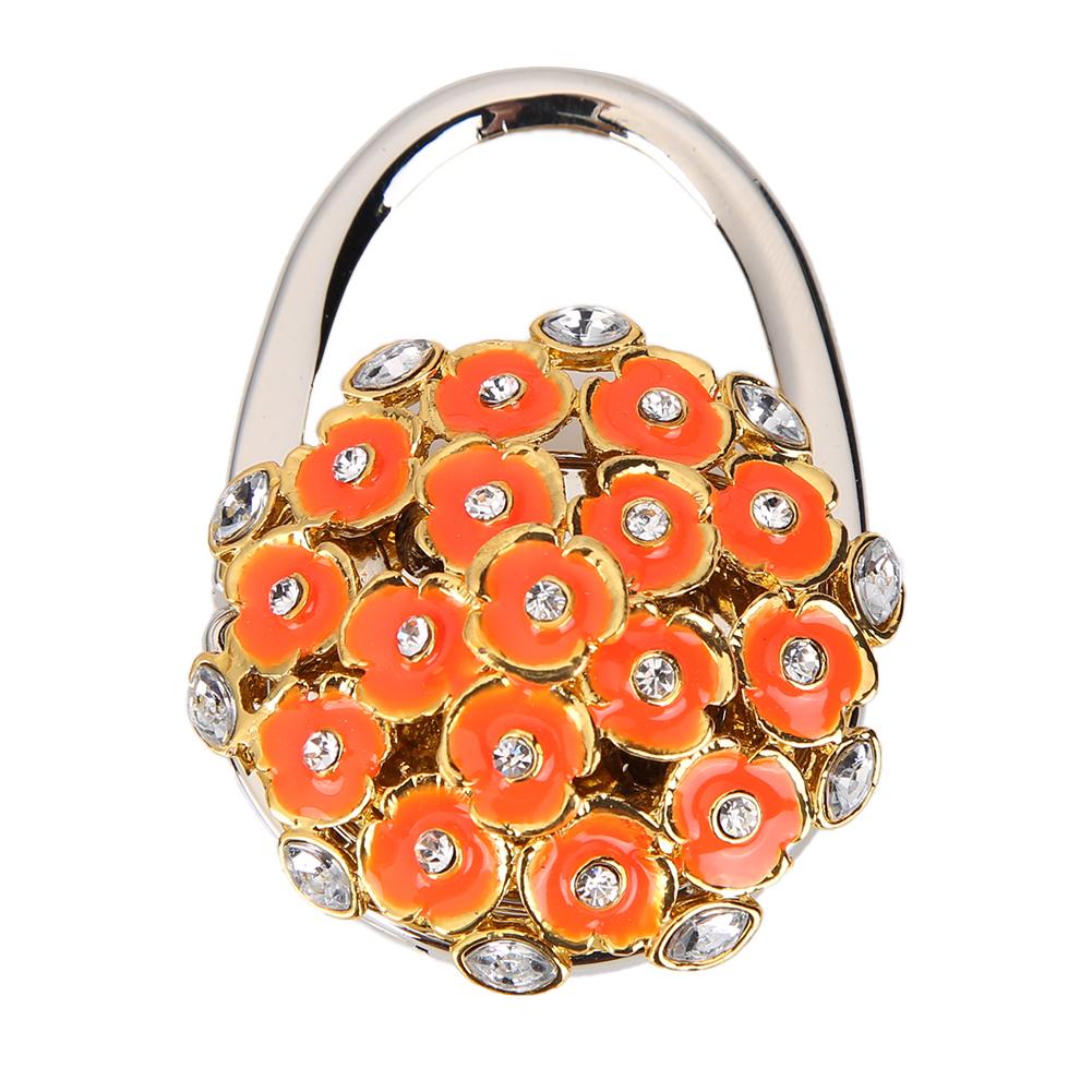 Utsökt väskhållare för bord Bärbara handväskekrokar Bordshållarkrok Rosmönster Handväskhängare Hållare Dekoration Handväskhängare