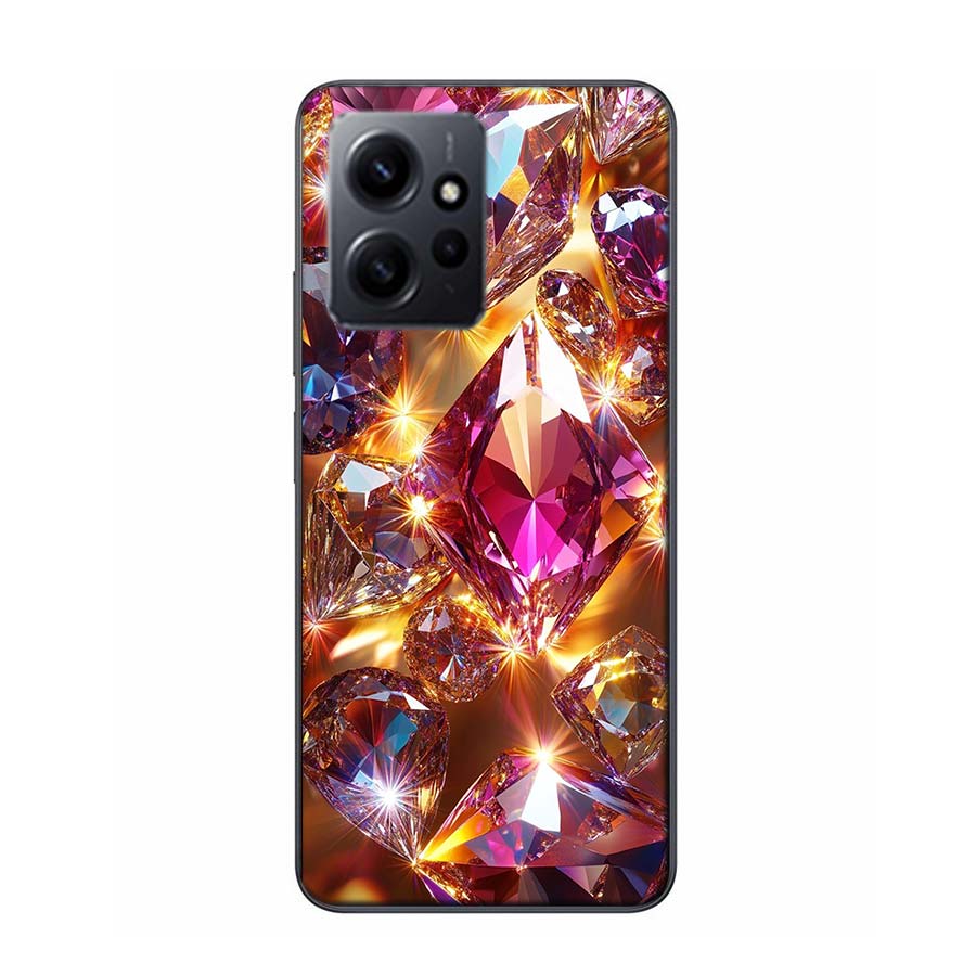 Shining and Dazzling Diamond Gemstones Phone Case For Redmi 12 13C 12C 15C 9 10 10C Note 13 Pro Plus 14 15 Pro 9T 9C 9A TPU Soft