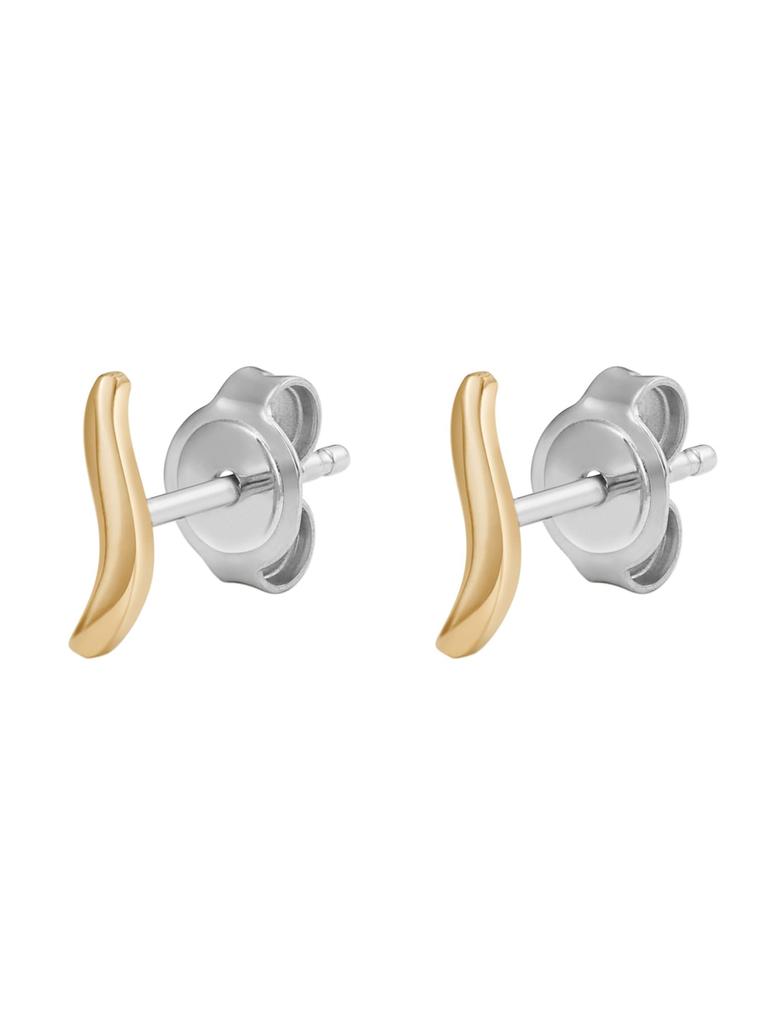 Skagen Women's ESSENTIAL WAVES Gold-Tone Stainless Steel Stud Earrings, SKJ1782710
