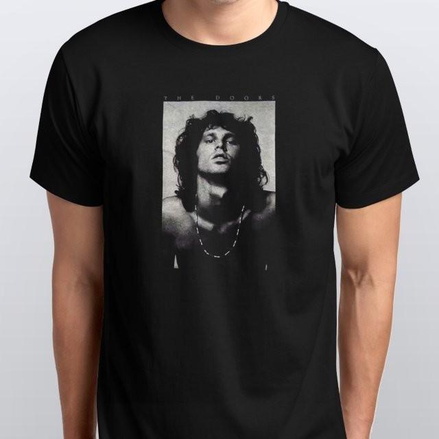 Rock Band Vintage Jim Morrison Unisex T-SHIRT S M L XL XXL 3 4 XL Black