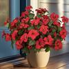 Multicolor Artificial Trumpet Flower No Fade All Season Realistic Faux Blooms In/Outdoor Decor Fake Flower Bouquets Garden