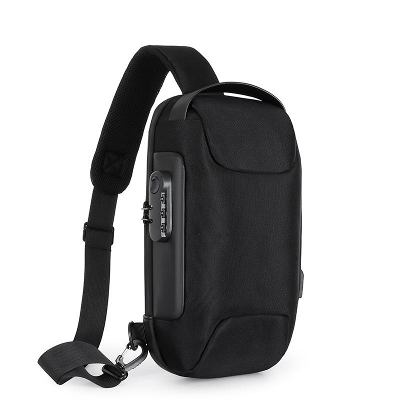 Anti-theft Password Lock Men's Chest Bag Crossbody Bag Oxford Cloth Sports Crossbody Bag Men's Bag One Shoulder Crossbody Bag