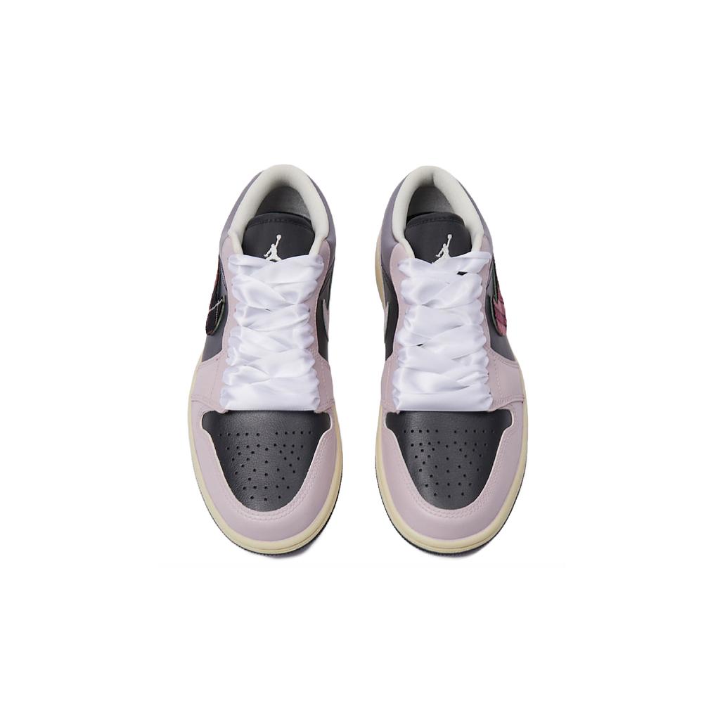 Jordan Air Jordan 1 Low Raspberry Bailey's Abrasion Resistant Breathable Low top Vintage Basketball Shoes Women's DC0774-001(Team15-)