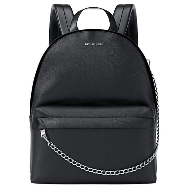 Michael Kors MK Slater Logo Backpack Medium Unisex backpack Black 35F5S04B2V-BLACK Basic Set (Bag+Dust Bag)