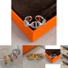 Elegant Silver And Gold Geometric Open Ring For Women With Sparkling Rhinestones