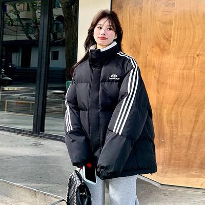 Lockerer Baumwollmantel im koreanischen Stil für Damen Winter Verdickt Neuer Stil Baumwollmantel und Jacke