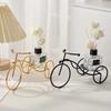 Metal Bicycle Candle Holder / Diffuser Stand, Decorative Tricycle Rack, 2 Colors (Black/Gold), Creative Home Decor Gift,