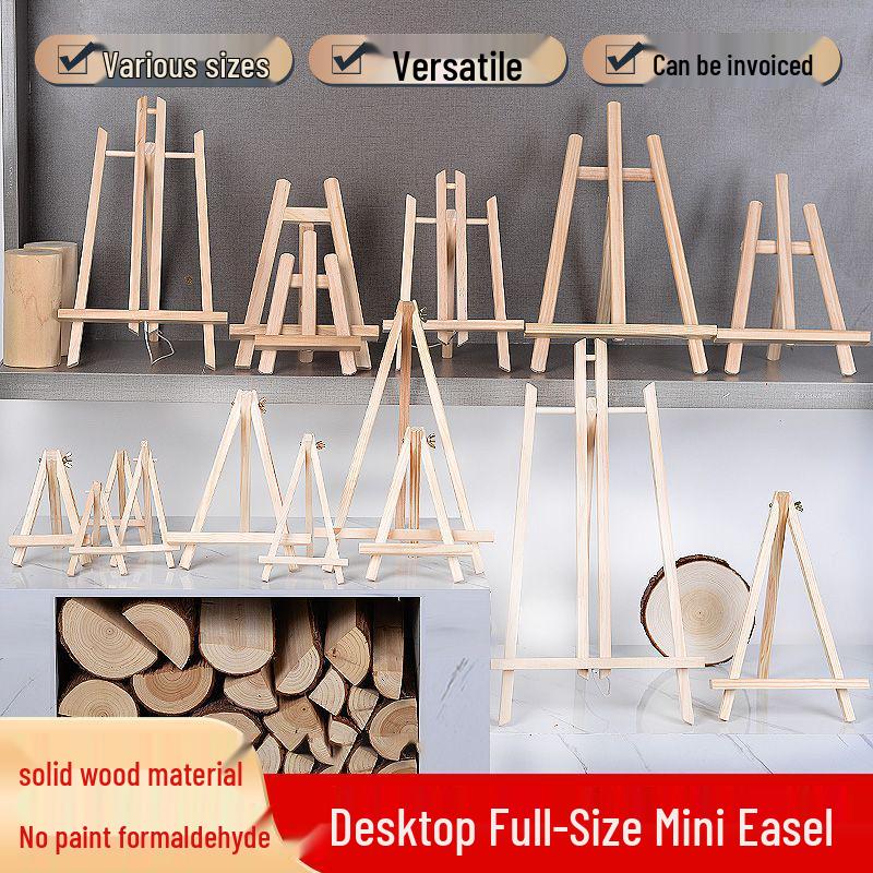Wooden Foldable Mini Tabletop Easel for Painting and Sketching
