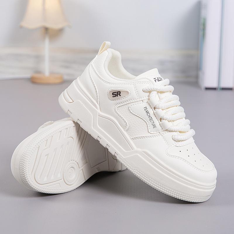 Little white shoes women's tide spring versatile thick baseplate shoes niche original casual sports shoes women