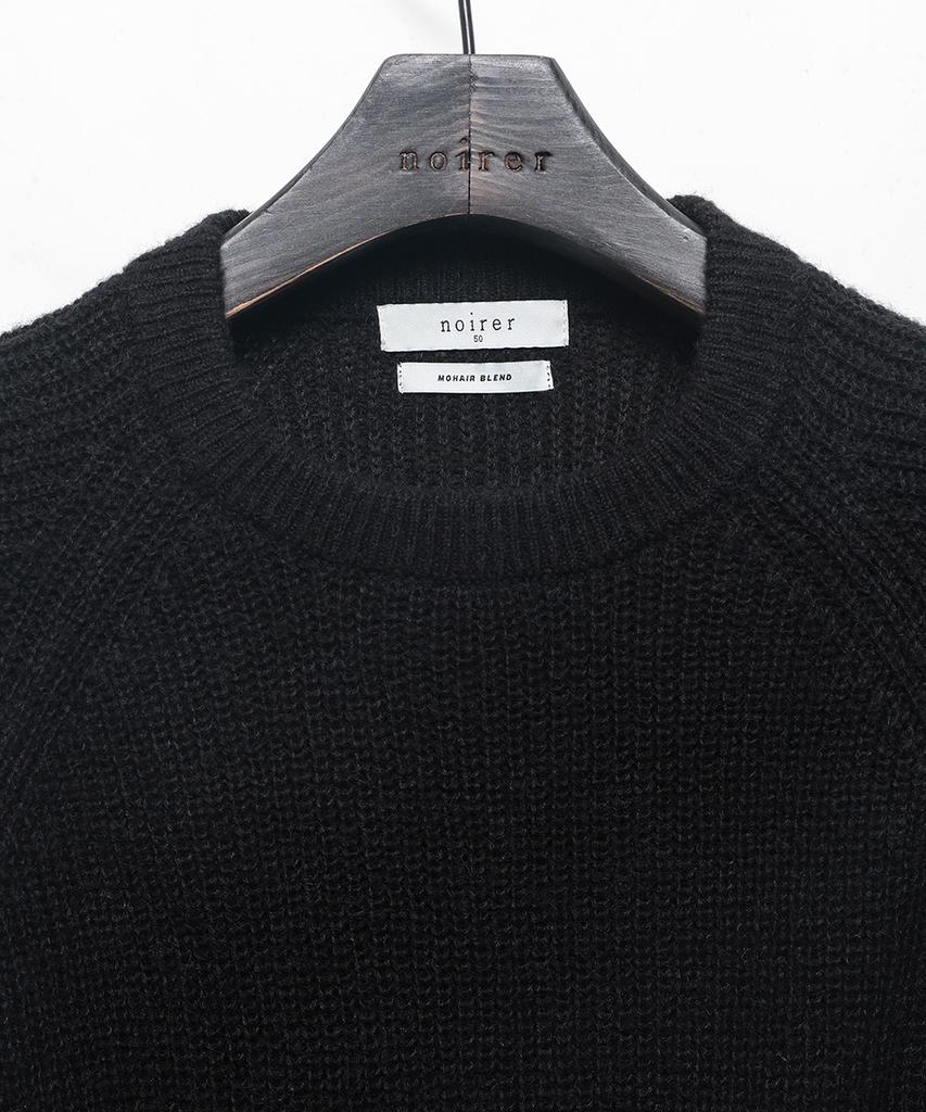 NOIRER Kid Mohair Oversized Sweater (Black)