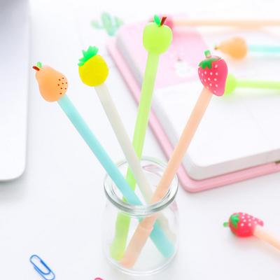 1 Stück Schreibwaren Niedlich Kawaii Frucht Schule Bürobedarf Kreativ Süß Hübsch Lieblich Ananas Gelstift