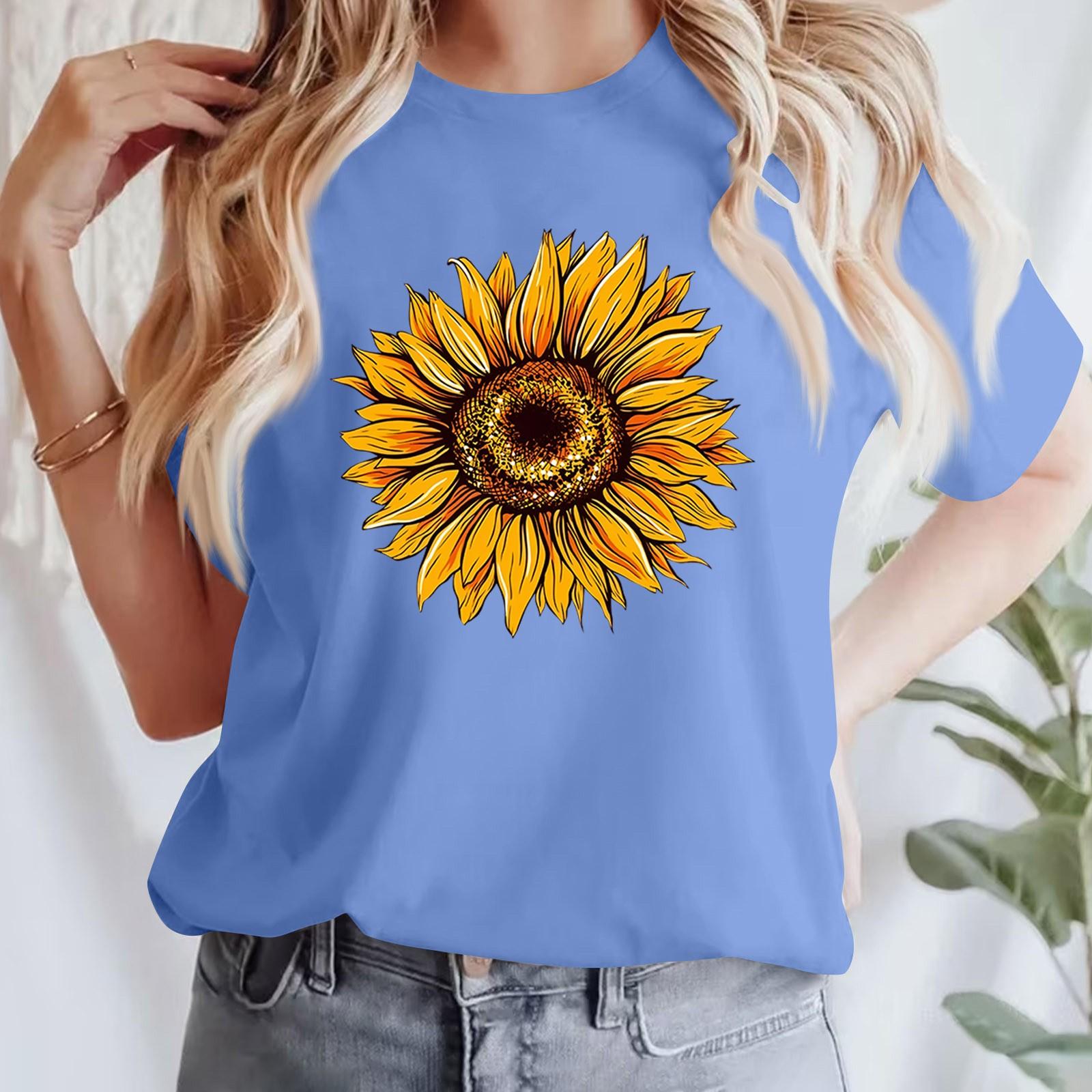 

Женская повседневная футболка с принтом, пуловер с круглым вырезом, топ с короткими рукавами XXXL