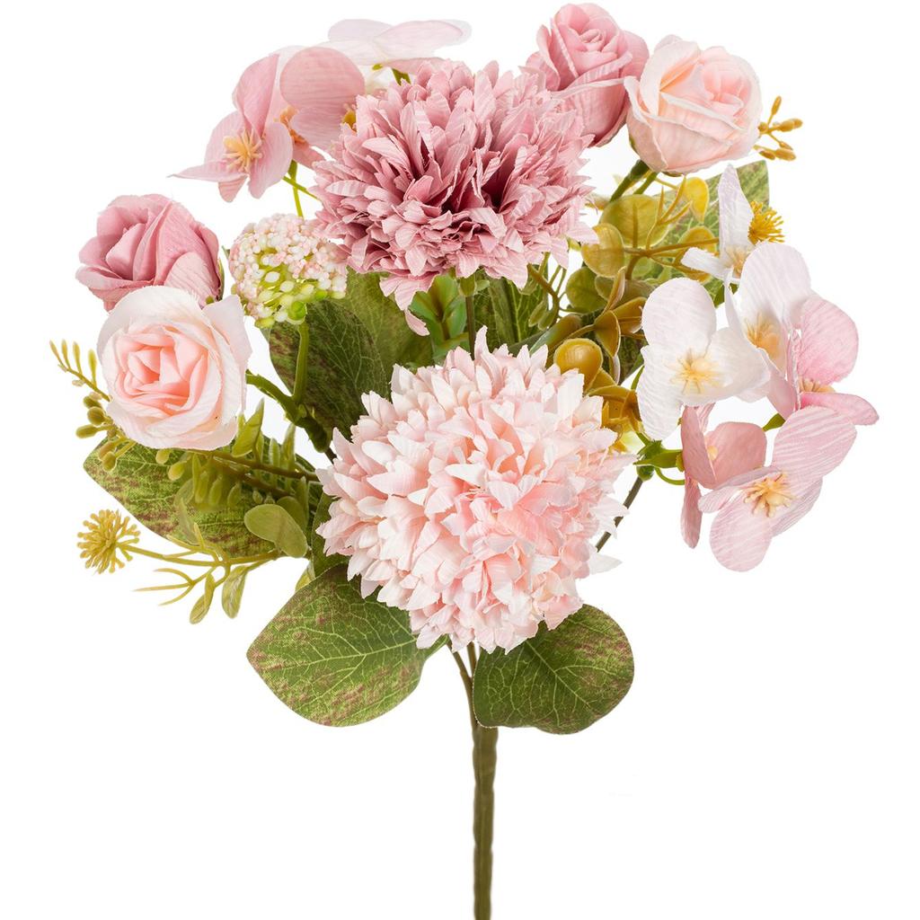 1/3pcs Artificial Flowers Ball Chrysanthemum Rose Wedding Home Room Table Decor Wreath Bridal Bouquet Table Arrangement Diy Gift