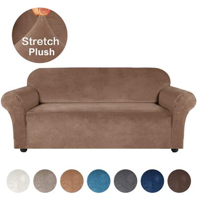 Sofa Cover Solid Color Stretch Fabric Slipcover Furniture Protector for Home Decor