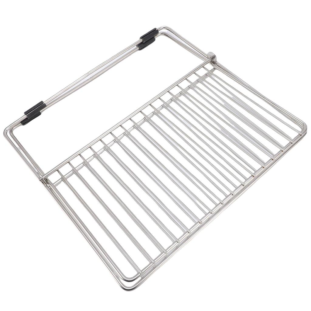 Folding Dish Drying Rack Stainless Steel Dish Drainer Space Saving Dish Rack for Kitchen Counter Storage Organization X