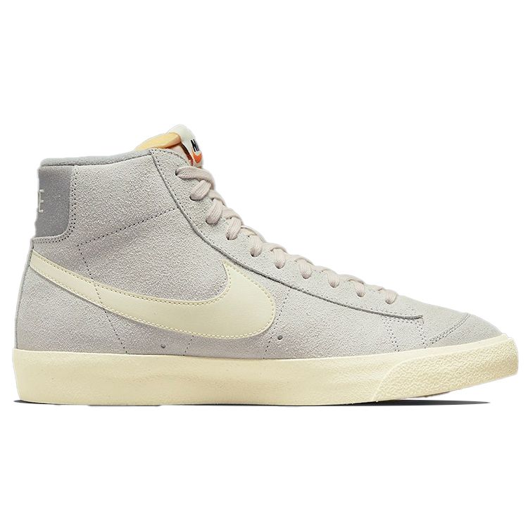 Nike Blazer Mid 77 Premium Medium Grey Men Sneakers Light-Bone Alpha-Orange Coconut-Milk DM0178-001