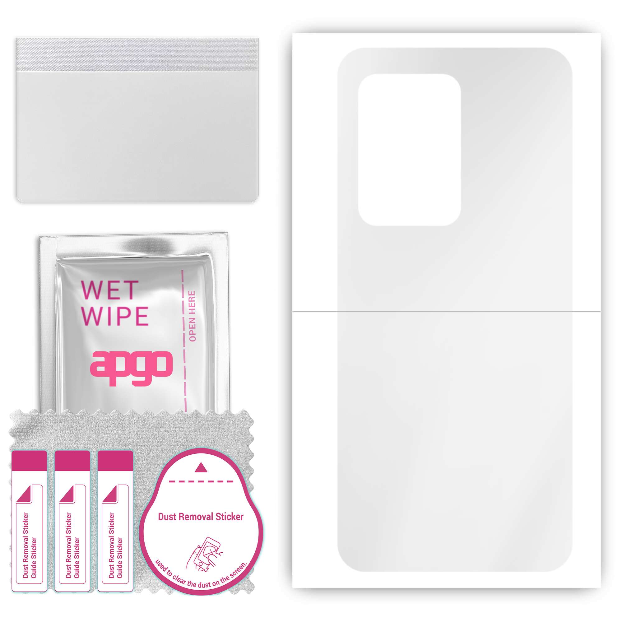 

apgo Наклейка Ultra Clear Protective Skin Sticker для задньої панелі, сумісна з Oukitel WP17, Wrap Film, Hydrogel Film, гнучкий, м’який ТПУ з позиціонуючим шаром