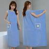 Coral Fleece Bath Skirt Summer Wearable Bath Towel Women'S Thickened Soft Absorbent Quick Drying Home Pajamas Bath Bathrobe