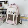 New high-value college style fresh and sweet backpack junior high school students lightweight large-capacity backpack