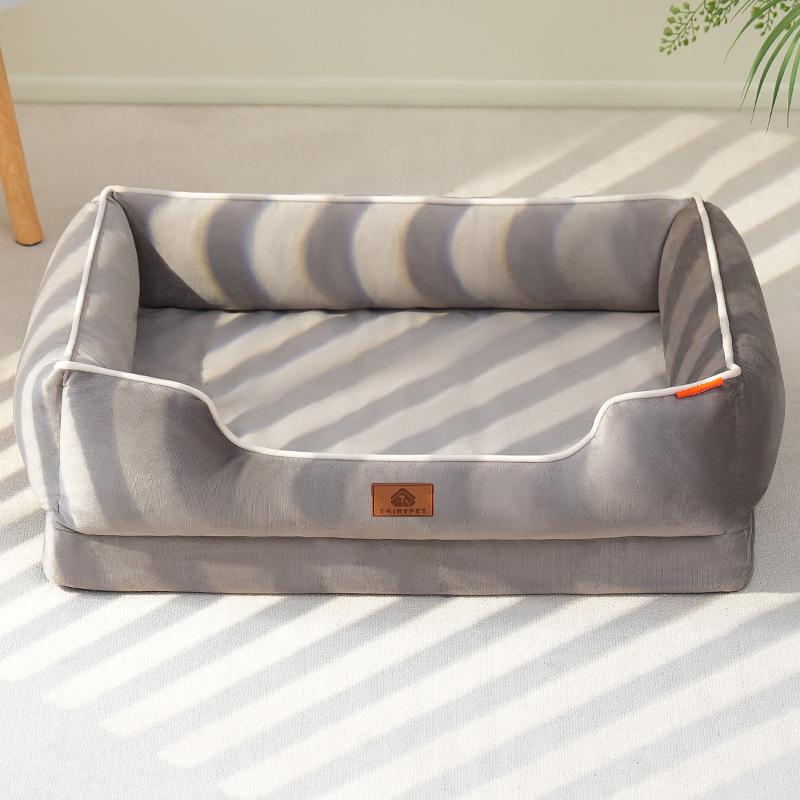 Four Seasons Universal Dog Bed: Soft Fabric Sleep Mat with Removable Egg Crate Foam