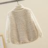 Colete de Lã de Cordeiro Feminino, Novo Casaco Pelúcia de Outono e Inverno