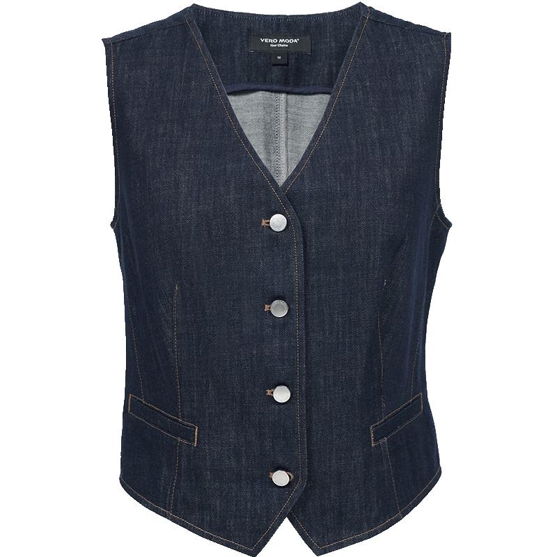 

VEROMODA Women s Pure Cotton V-neck Vest L