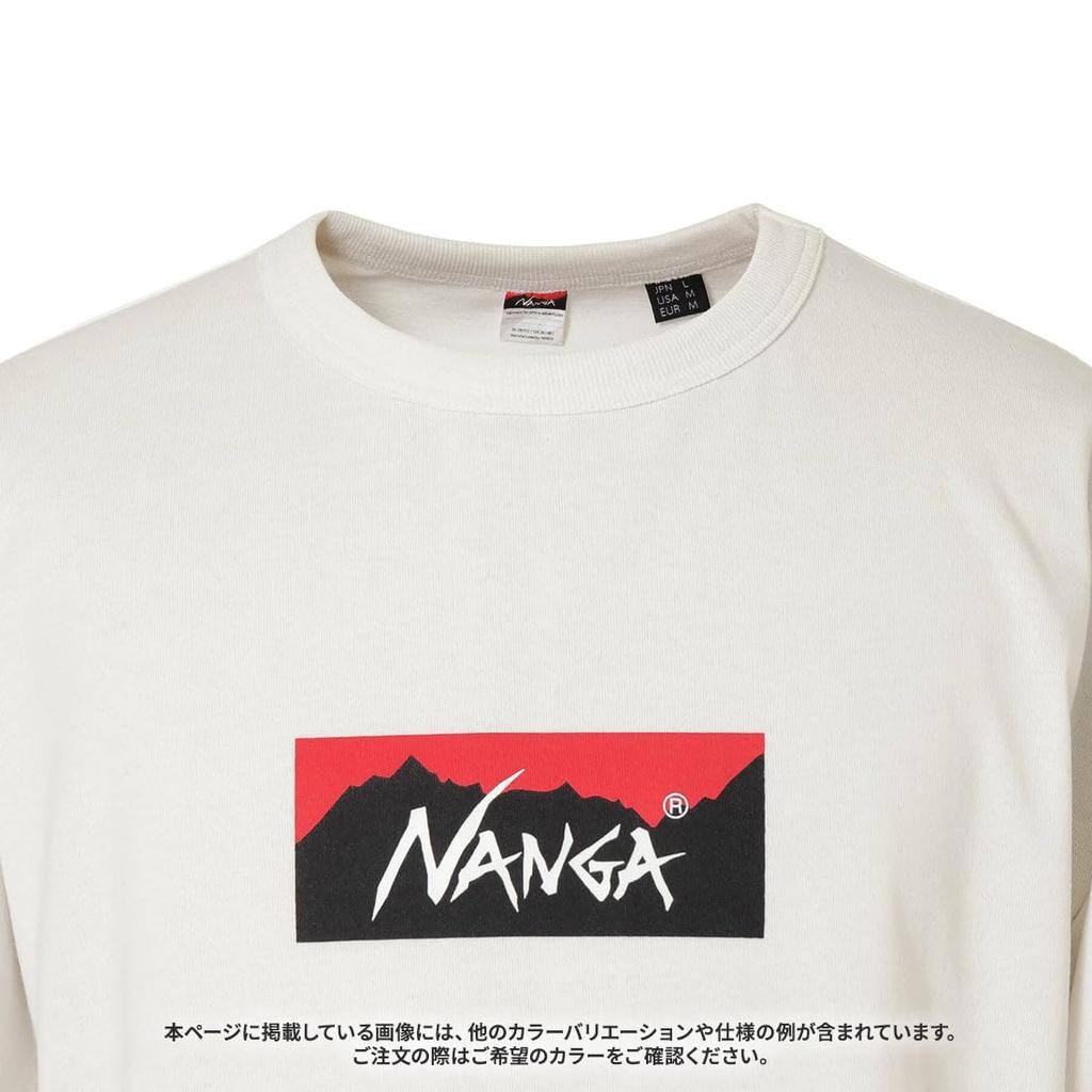 NANGA ECO HYBRID BOX LOGO L/S TEE