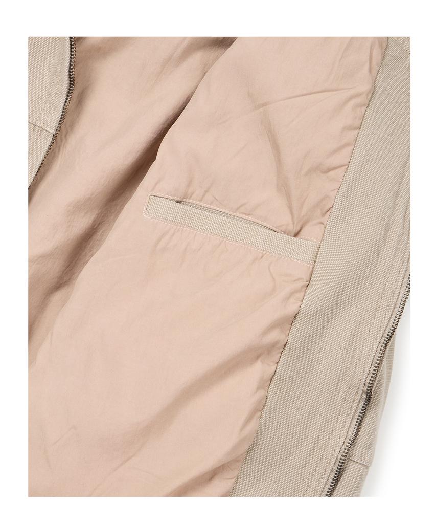 Etce (Base) Vintage Hood Work Jacket (Beige)